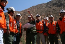 Contratistas de Alto Maipo protestan por mejora a condiciones laborales