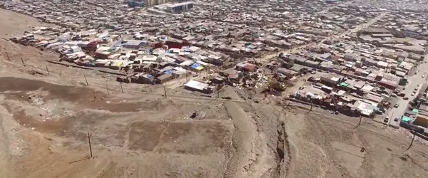 Imágenes captadas por drone muestran área de alto riesgo donde se emplaza Tocopilla