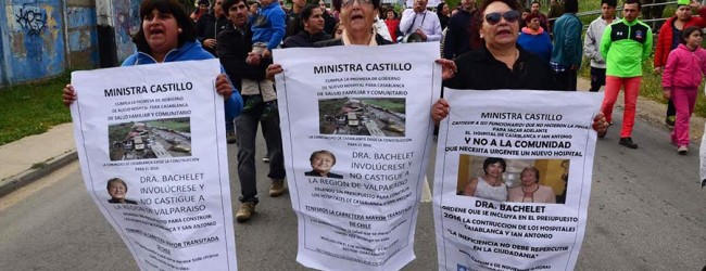 Habitantes de Casablanca reclaman por recursos para construcción de nuevo hospital