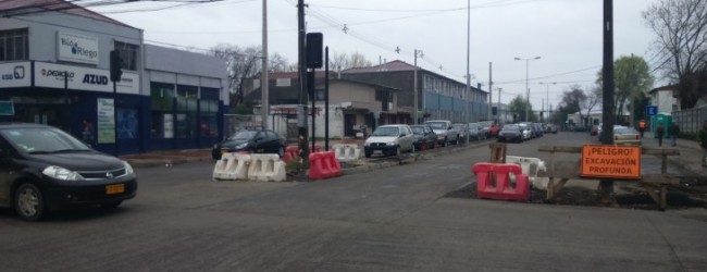 Obras de avenida Tucapel en Los Ángeles se entregarían a mediados de diciembre