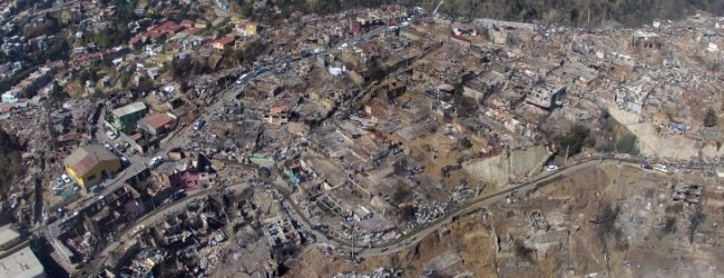 Construcción de viviendas en sitio propio siniestrado por incendio de 2014 llega al 61%