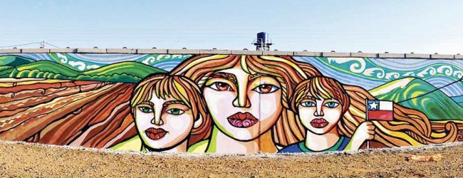 Doñihue luce el mural más grande de Chile