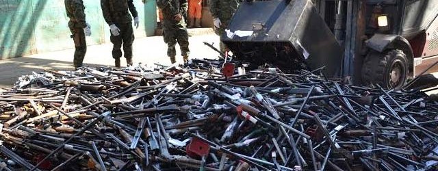 Acero de armas recicladas será utilizado en construcción del puente en el canal de Chacao