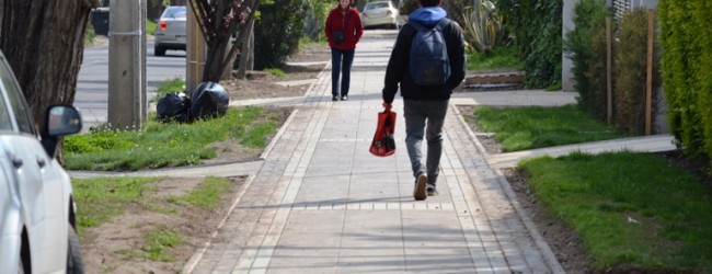 Reparan paseos peatonales en comuna La Reina