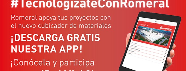 Romeral lanza innovadora aplicación para cubicar materiales