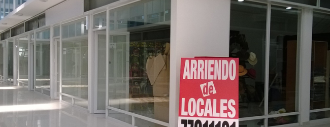 Arriendos de locales comerciales del sector oriente caen 11% por desaceleración