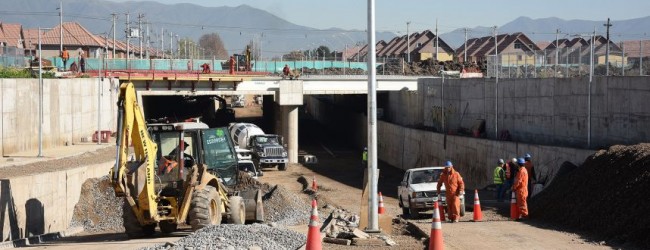 Intendente Orrego recorre obras de nuevo acceso a Quilicura: ahorrará hasta 40% de tiempo