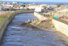 Finaliza construcción de radier en río de las Minas