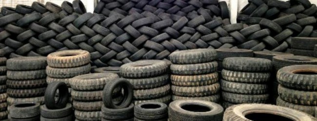 El caucho usado como material para construir carreteras