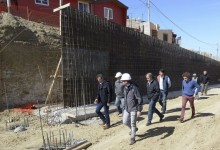 Avanza la construcción de un muro de contención en la calle Saavedra