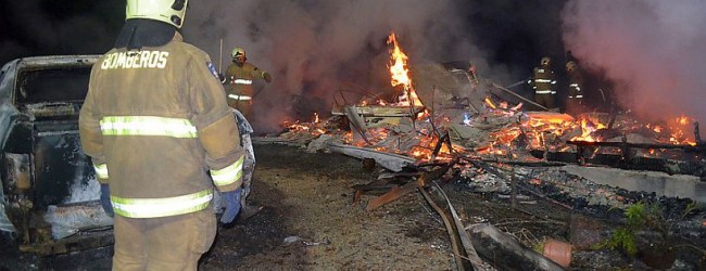 Un ataque incendiario acabó con siete maquinarias en un sector rural de Padre Las Casas