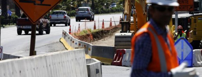 28 por ciento de avance presenta construcción de Avenida Padre Hurtado en Los Ángeles