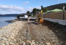 Avanzan las obras para recuperar el borde costero en el sector El Morro de Talcahuano