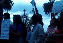 Vecinos de Cerro Los Placeres de Valparaíso protestaron contra futura construcción de edificio
