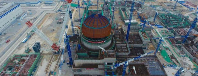China completa construcción del primer proyecto con reactor nuclear de diseño propio