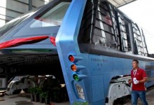 El escandaloso fin del TEB, el gigantesco autobús chino diseñado para elevarse por encima de los tacos