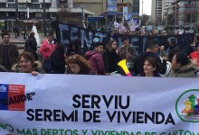 Conjuntos habitacionales de Concepción marcharon para denunciar problemas en la construcción de sus casas