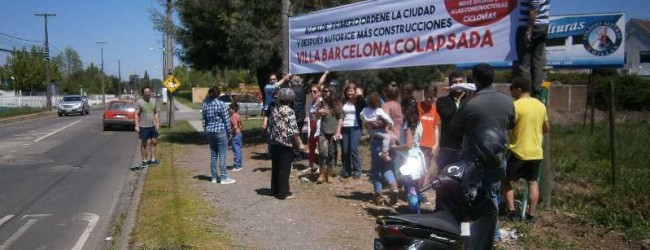 Ante el concejo municipal vecinos de villa Barcelona de Chillán expusieron posible colapso vial