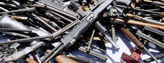 Más de 8.000 armas de fuego fueron destruidas y se convertirán en  acero para futuros proyectos eólicos