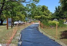 Avanza construcción de proyecto de área verde en el Embarcadero de Villarrica