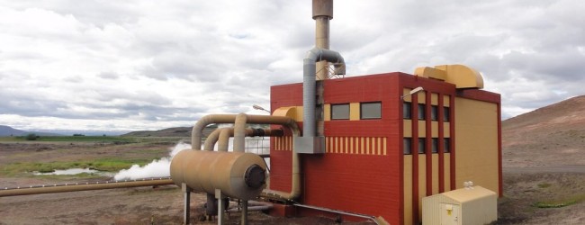 Construcción de la planta geotérmica Bjarnarflag, continúa en Islandia
