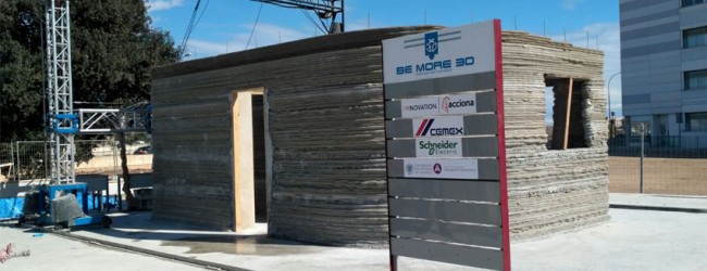 Be More 3D fabrica la primera casa impresa en 3D de España
