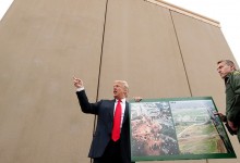 Trump elogia con fotos la «construcción» del muro fronterizo… que aún no ha comenzado