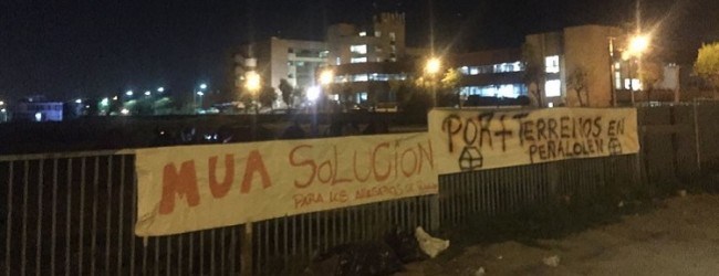 Vecinos de Peñalolén se toman terreno para exigir soluciones habitacionales