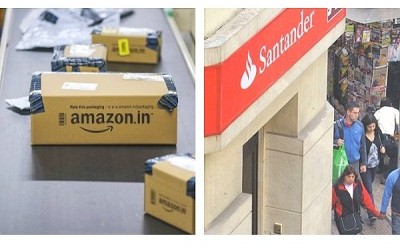 Santander logra acuerdo con Amazon para ventas con tarjeta