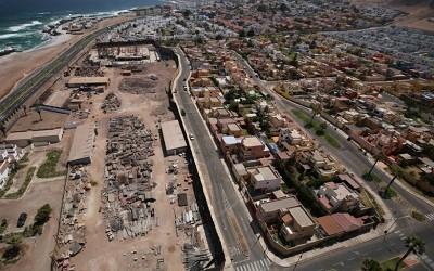 Vecinos denuncian construcción que obstruye vía aluvial en el sector sur de Antofagasta