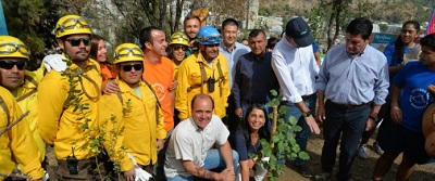 Minvu presenta plan para reforestar 18 hectáreas del Parque Metropolitano