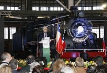 Ministro Fontaine encabeza inauguración de restaurada Casa de Máquinas del Museo Nacional Ferroviario en Temuco