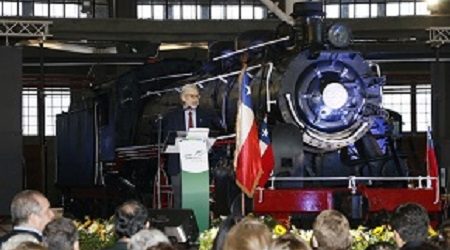 Ministro Fontaine encabeza inauguración de restaurada Casa de Máquinas del Museo Nacional Ferroviario en Temuco