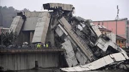 Así demolieron los pilares de puente que se derrumbó en Italia en 2018 y dejó 43 muertos
