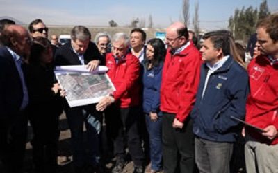 Ministros de Obras Públicas y de Salud visitan terreno donde se construirá el nuevo Hospital Metrpolitano Norte