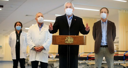 Piñera inauguró nuevo Hospital Félix Bulnes en Cerro Navia y adelantó cifra de contagios de Covid-19