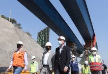 Ministros Moreno y Briones supervisan avances en construcción de nueva autopista Américo Vespucio Oriente I