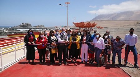 Gobierno inaugura nuevo borde costero de la Caleta Los Verdes en Iquique que favorecerá directamente a más de 100 mujeres