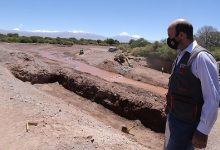 Subsecretario Cristóbal Leturia fiscaliza trabajos de control aluvional en San Pedro de Atacama