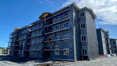 San Pedro de la Paz: inspeccionaron el primer proyecto habitacional en altura del país construido en madera
