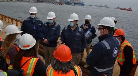 Ministros del Segundo Tribunal Ambiental realizaron inspección en terrenos donde se emplazará proyecto Terminal Cerros Valparaíso, TCVAL