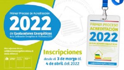 Minvu convoca al primer proceso 2022 para la acreditación de evaluadores energéticos de la Calificación Energética de Viviendas