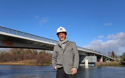 Ministro García anunció que Puente Cau Cau estará en pleno funcionamiento a fines de 2023