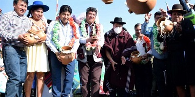Bolivia inaugura carretera Km 25 – Tarata – Anzaldo – Río Caine