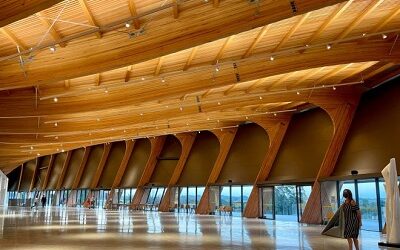 MUSEO MACA ASOMBRA POR SU CARÁCTER ESCULTÓRICO LIGADO A LA TECNOLOGÍA EN MADERA LAMINADA