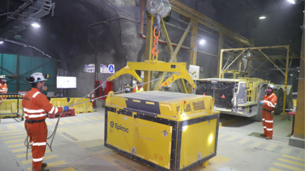 Avanzan las pruebas del primer LHD 100% eléctrico de Sudamérica en la División El Teniente
