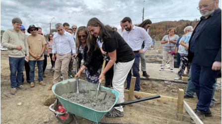 Freeport-McMoRan y El Abra participan de primera piedra en la reconstrucción de viviendas en Purén y Vilcún