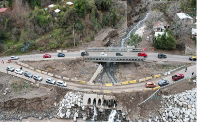 San José de Maipo: MOP anuncia construcción de un puente definitivo en San Alfonso