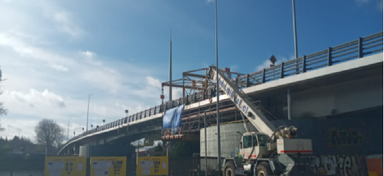 Puente Cau Cau comienza su etapa final de reparación: MOP informa avance de 50% en las obras
