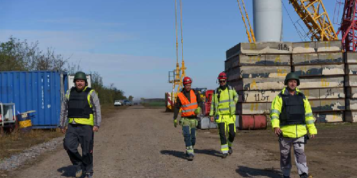 Construcción bajo fuego: construcción de un parque eólico en una importante zona de conflicto